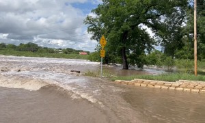 South Llano River Flooding at Junction, Texas