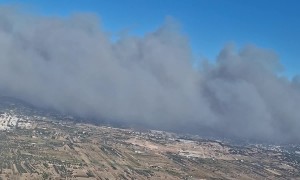 Wildfires Darken the Sky Over Athens
