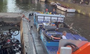 Bike Fishing in Amsterdam