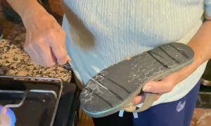 Grandma's DIY Sandal Fix