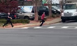 Running Man Flattened By Taser