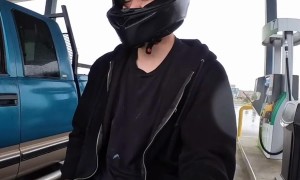 Biker's Strange Encounter at Gas Station