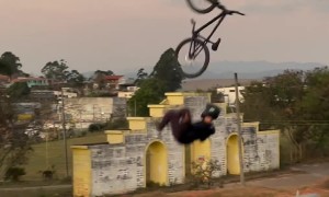 Cyclist Fails to Land Flip