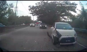 Dashcam Captures Rear-End Collision