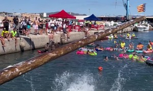 Competitors Attempt to Capture the Flag