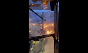 Cutting Fire Lane on House Draw Fire in Northern Wyoming