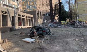Aftermath of a Missile Strike on Children's Hospital