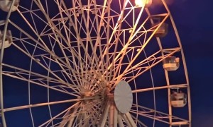 Ferris Wheel Catches Fire Highfield Festival in Leipzig