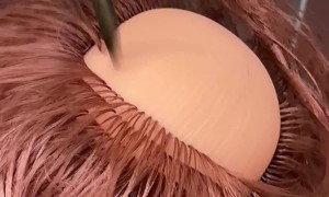 Machine Gives Doll Full Head of Hair