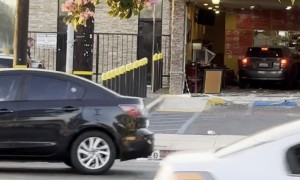Car Drives Into Mexican Restaurant