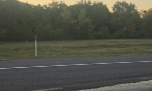 Semi-Truck Trailer Somehow Winds Up Pointing Towards the Sky