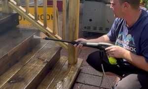 Power Washing Hack Using Tennis Ball