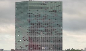 Onlookers Watch Lake Charles Building Implosion