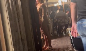 Waiter Accidently Sneezes on Woman