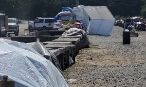 Dust Devil Disrupts Flea Market