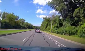 Mattress Flies Away From Open Trailer