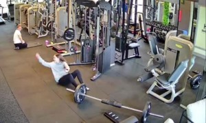 Gym-Goer Trips on Equipment