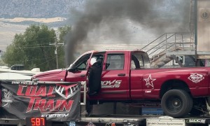 Truck's Engine Explodes