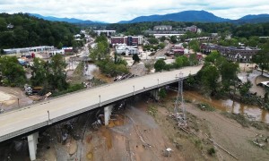 Hurricane Helene Destruction in Asheville, North Carolina