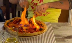 Flaming Pizza