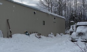Building Roof Sheds Wet Snow