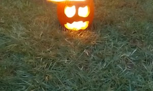 Flaming Halloween Pumpkins