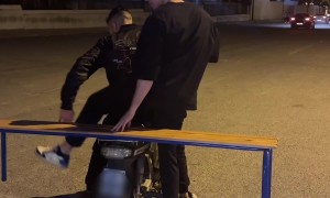 Motorcycle Bench Doubles Passenger Capacity