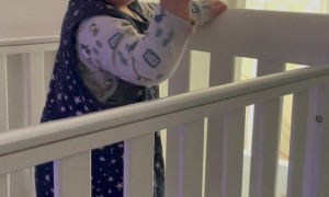 Baby Sticks Middle Finger Up At Sleep Suggestion