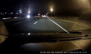 Driver Gets Ahead Of One More Car Before Exiting