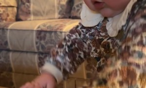 Toddler Thinks Jesus Picture Is Dada