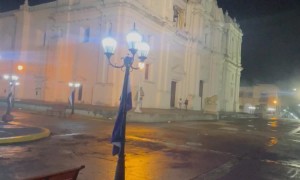 Lightning Strikes Leon Cathedral