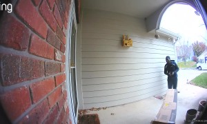 Delivery Driver Caught Getting Down