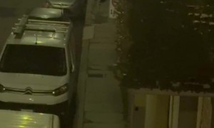 Shady Woman Tries To Open Cars At Night