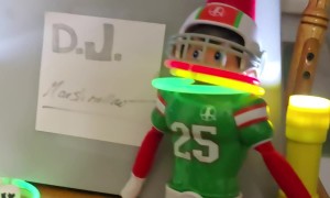 Shelf Elves Party With Glowsticks