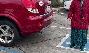 Confrontational Old Lady In Parking Lot
