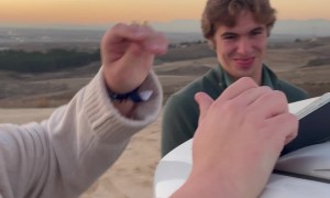 Phone Gets Stuck in Tiny Gap Between Car Panels