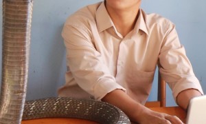 King Cobra Makes Great Coworker