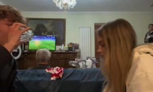 Water Spitting As Italian Grandma Reads App Names