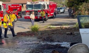 Car Slammed Across Street Sideways At Full Speed