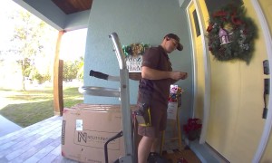 Delivery Driver Appreciates Gift Basket