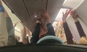 Flight Attendant's Sneaky Way to Get People To Pick Up Their Trash