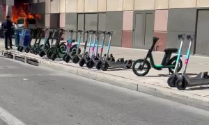 Toyota Tundra On Fire at San Antonio Parking Garage