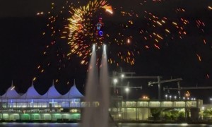 Flyboard Fireworks Show
