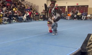 Tiny Warrior Joins the Pow Wow