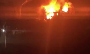 Flames Engulf Vacant Virginia Intermont College