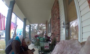 Grateful Delivery Driver Takes A Knee