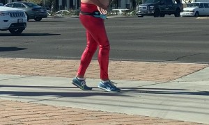 Dancing Man Spreads Christmas Cheer