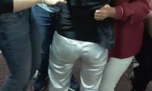 Partier Falls Through Crowd