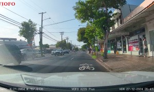 Lucky Pedestrian Crosses Road Without Looking