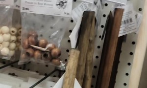 Woman Not Impressed With Craft Store Dowel